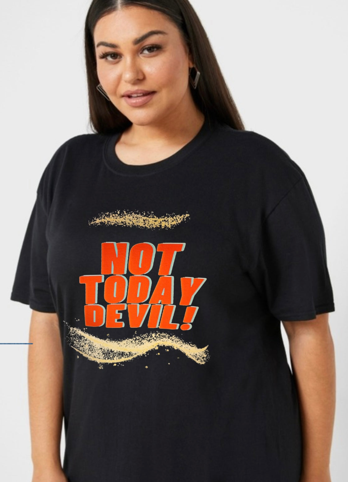 Not Today Devil Black T-Shirt